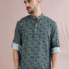 FILORI STUDIO Ethnic Motifs Printed Mandarin Collar Cotton Kurta