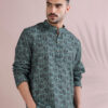 FILORI STUDIO Ethnic Motifs Printed Mandarin Collar Cotton Kurta