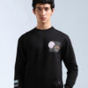 Flying Machine Men Relaxed Fit Graphic Printed Round Neck Long Sleeve Sweatshirt
