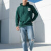 glitchez Graphic Printed Hooded Sweatshirt