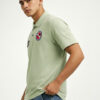 glitchez Men Polo Collar Applique T-shirt