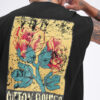 glitchez Sleeveless Graphic Printed Oversized Fit T-shirt