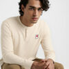 glitchez Typography Print Henley Neck T-shirt
