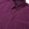 Hancock Men Purple Slim Fit Solid Formal Shirt