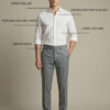 HE SPOKE Men Solid Perfume Finish Formal Shirt