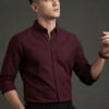 HE SPOKE Oxford Cotton 2-way Stretch Solid Smart Casual Shirts