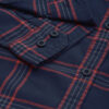 HERE&NOW Men Navy Blue Slim Fit Checked Casual Shirt