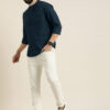 HERE&NOW Men Solid Cotton Short Kurta