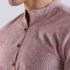 HERE&NOW Men Striped Festive Cotton Straight Kurta
