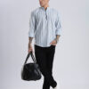 HERE&NOW Men Striped Festive Cotton Straight Kurta
