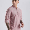 HERE&NOW Men Striped Festive Cotton Straight Kurta