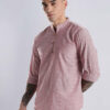 HERE&NOW Men Striped Festive Cotton Straight Kurta