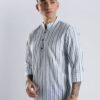 HERE&NOW Men Striped Festive Cotton Straight Kurta