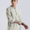 HERE&NOW Men Striped Mandarin Collar Kurta