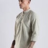 HERE&NOW Men Striped Mandarin Collar Kurta