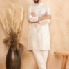 HERE&NOW Men Thread Work Liva Kurta