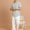 HIGHLANDER Floral Printed Slim Fit Casual Shirt