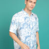 HIGHLANDER Floral Printed Spread Collar Drop-Shoulder Sleeves Oversized Shirt