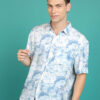 HIGHLANDER Floral Printed Spread Collar Drop-Shoulder Sleeves Oversized Shirt