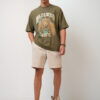 HIGHLANDER Graphic Puff Printed Round Neck Oversized T-shirt