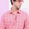 HIGHLANDER Men Checked Slim Fit Casual Shirt