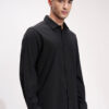 HIGHLANDER Men Comfort Fit Spread Collar Solid Casual Shirt