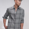 HIGHLANDER Men Comfort Opaque Checked Casual Relaxed Fit Shirt
