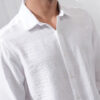 HIGHLANDER Men Dobby Textured Slim Fit Shirt