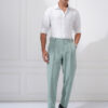 HIGHLANDER Men Dobby Textured Slim Fit Shirt