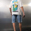 HIGHLANDER Men Graphic Printed Round Neck Drop-Shoulder Oversized T-shirt