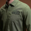 HIGHLANDER Men Olive Green Slim Fit Solid Casual Shirt