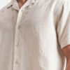 HIGHLANDER Men Relaxed Fit Textured Cuban Collar Cotton Casual Shirt