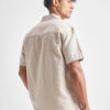 HIGHLANDER Men Relaxed Fit Textured Cuban Collar Cotton Casual Shirt