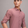 HIGHLANDER Men Satin Slim Fit Shirt
