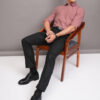 HIGHLANDER Men Satin Slim Fit Shirt