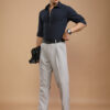 HIGHLANDER Men Slim Fit Opaque Solid Cotton Casual Shirt