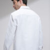 HIGHLANDER Men Solid Quilted Jacquard Textured Relaxed Overshirt
