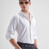 HIGHLANDER Men Solid Spread Collar Formal Shirt