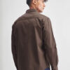 HIGHLANDER Relaxed Fit Textured Cutaway Collar Cotton Casual Shirt