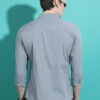 HIGHLANDER Slim Fit Typography Printed Spread Collar Cotton Casual Shirt