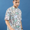 HIGHLANDER Unisex Abstract Printed Slim Fit T-shirt