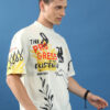 HIGHLANDER Unisex Graphic Printed Drop Shoulder Sleeves Oversized T-shirt