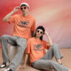 HIGHLANDER Unisex Oversized Graphic Printed Drop-Shoulder Sleeves Casual T-shirt