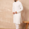 House of Pataudi Men Embroidered Straight Kurta