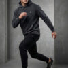 HRX by Hrithik Roshan Men Overdyed Acid Wash Hooded Sweatshirt