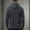 HRX by Hrithik Roshan Men Overdyed Acid Wash Hooded Sweatshirt