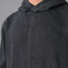 HRX by Hrithik Roshan Men Overdyed Acid Wash Hooded Sweatshirt