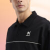 HRX by Hrithik Roshan Polo Collar Paneled Sweatshirt