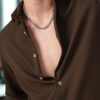 INDICLUB Spread Collar Long Sleeves Shirt