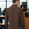 INDICLUB Spread Collar Long Sleeves Shirt